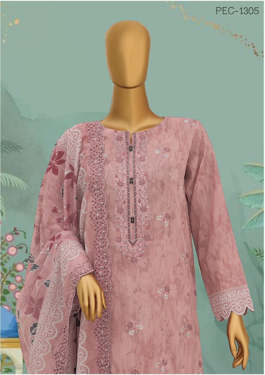 HZ Premium Embroidered Lawn, unstitched