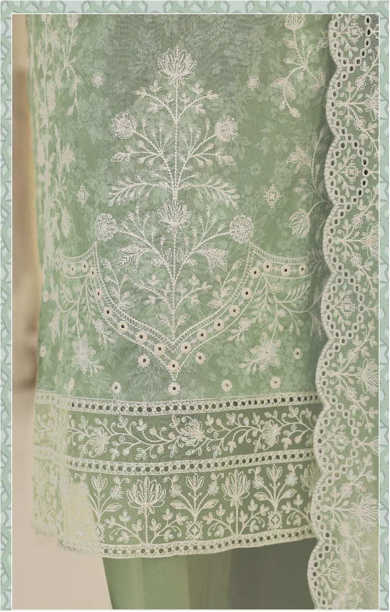 HZ Premium Embroidered Lawn, unstitched