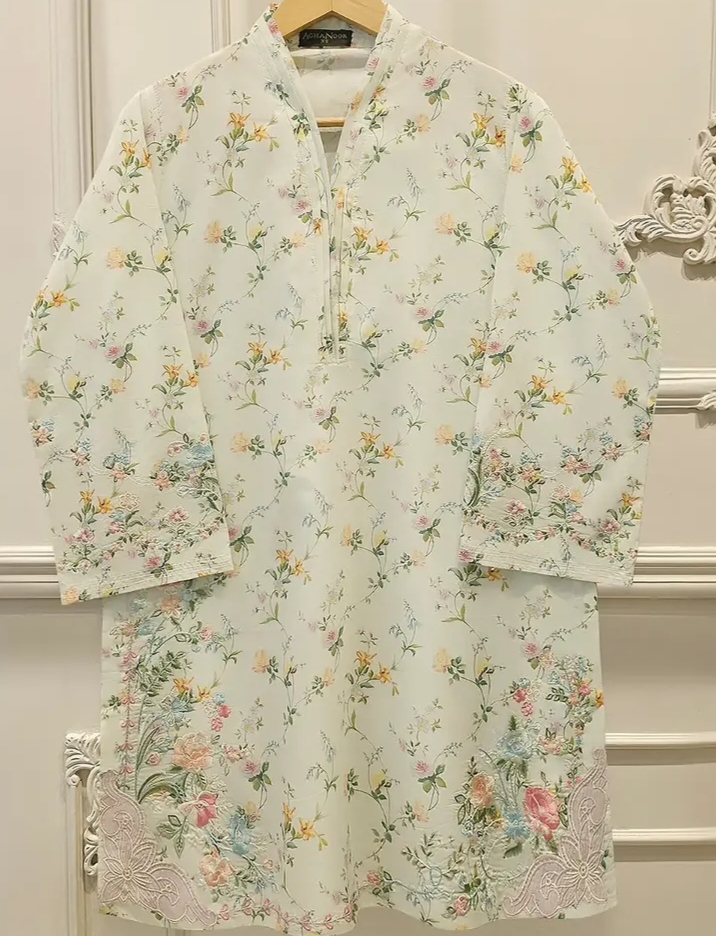 Agha Noor 2 Piece Stitched Suit
