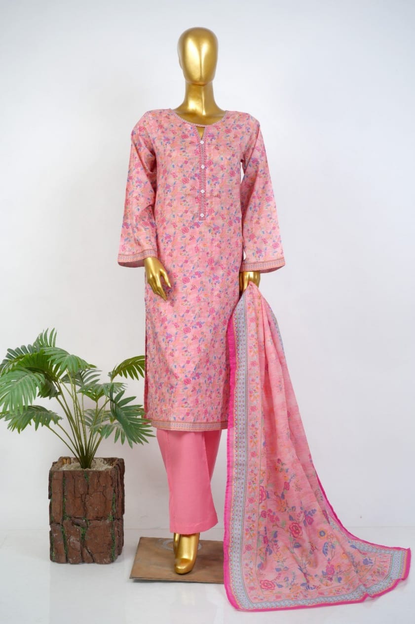 Bin Saeed 3PC Stitched Pakistani Dress