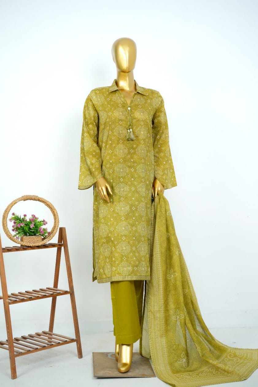 Bin Saeed 3PC Stitched Pakistani Dress