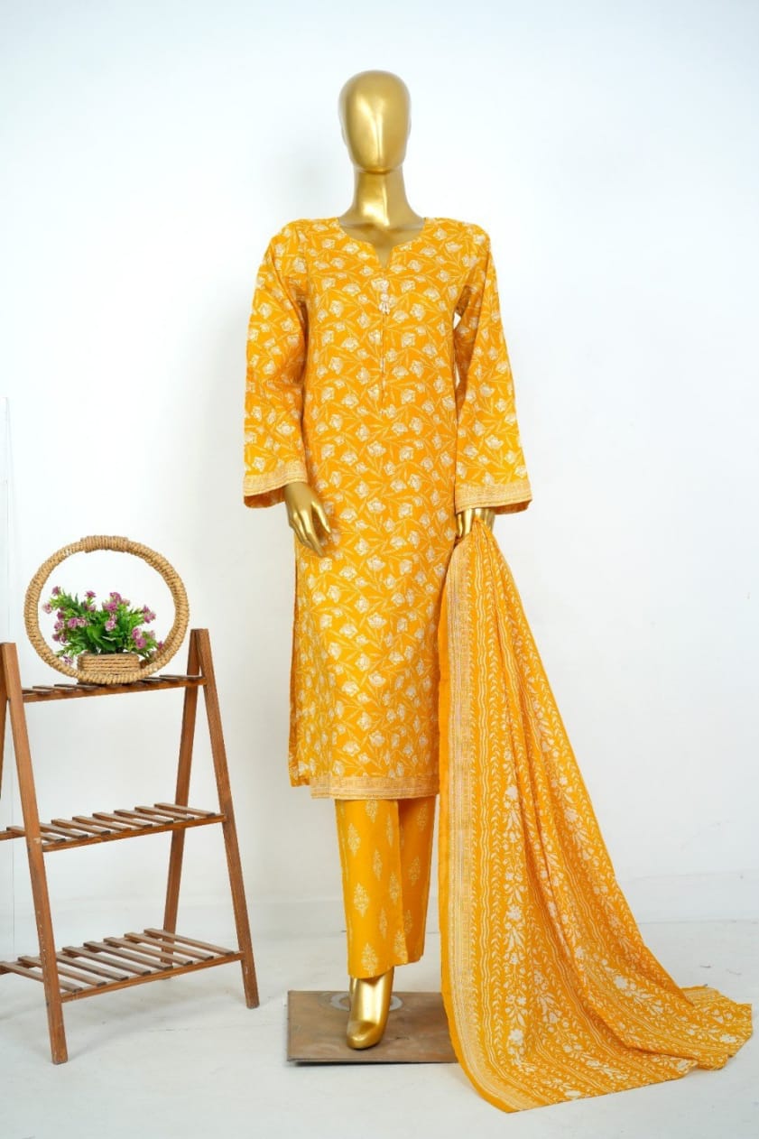 Bin Saeed 3PC Stitched Pakistani Dress