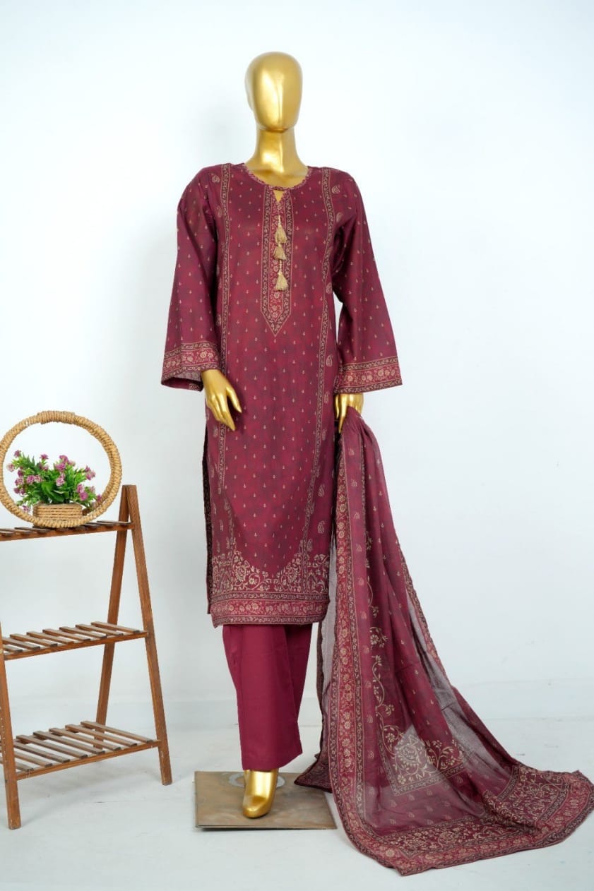 Bin Saeed 3PC Stitched Pakistani Dress