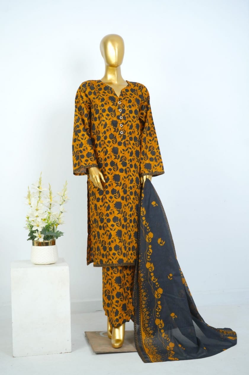 Bin Saeed 3PC Stitched Pakistani Dress