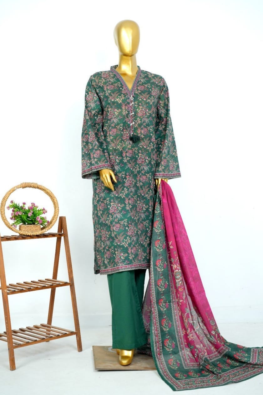Bin Saeed 3PC Stitched Pakistani Dress